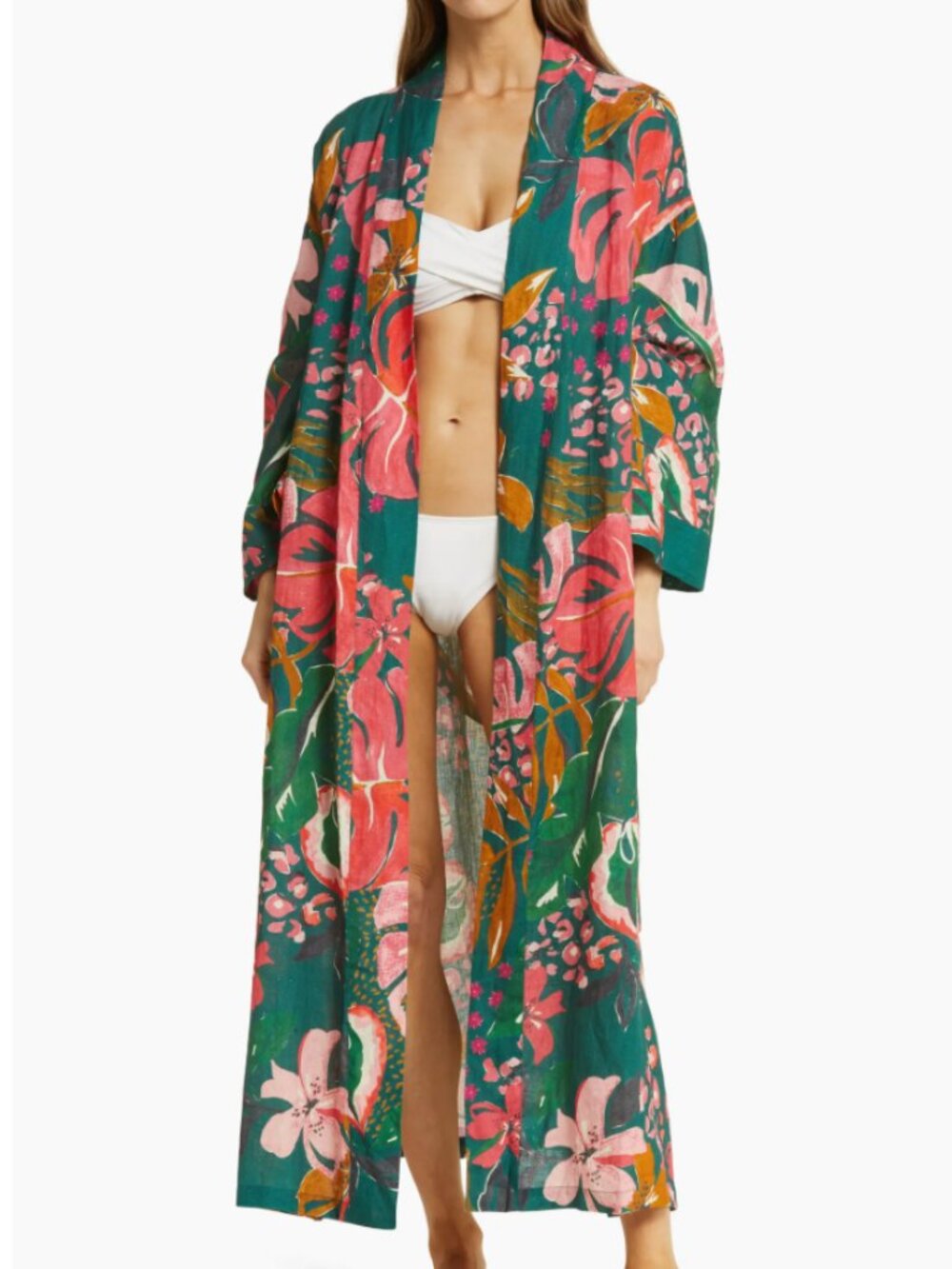 Palmilla Linen Cover-up Robe